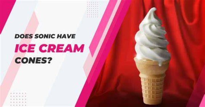 Does sonic have soft serve?