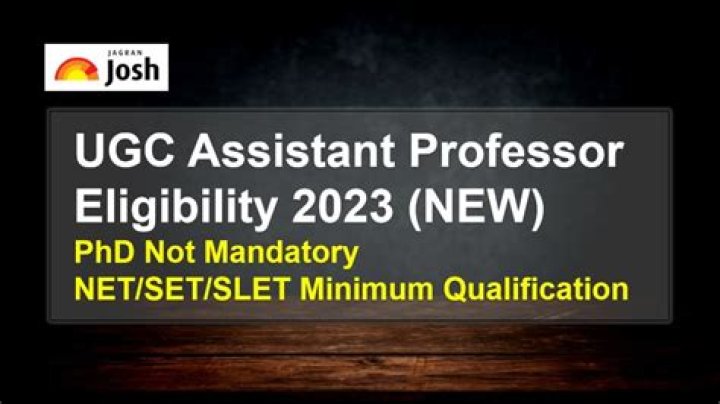 For professor what's qualification?