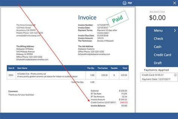 Has paid or has been paid?