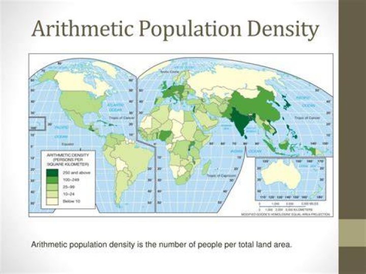 Is arithmetic population density?
