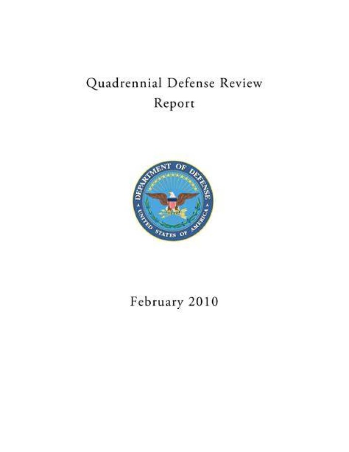 What is the quadrennial defense review?